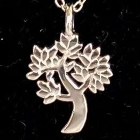 AQ# Sterling 925 Silver “ Tree of Life” Pendant & 18” Chain - Picture 2 of 9